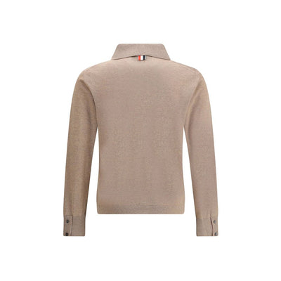 Thom Browne Beige Fleece-Strickjacke