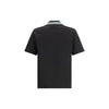 Casablanca Black Viscose Polo Shirt