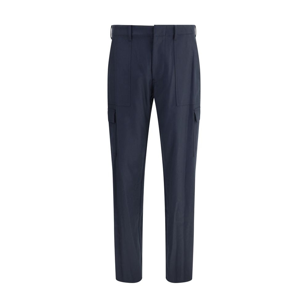 Etro blaue Woll-Cargohose