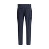Etro blaue Woll-Cargohose