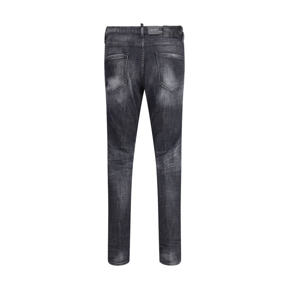 Dsquared² Schwarze Slim-Fit-Jeans aus Baumwolle