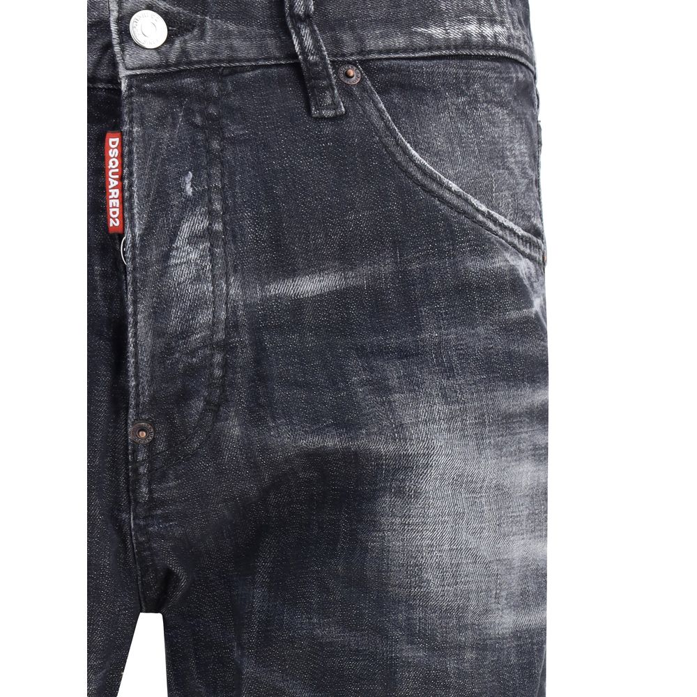 Dsquared² Schwarze Slim-Fit-Jeans aus Baumwolle