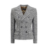 Dolce &amp; Gabbana grauer Fleece-Wollblazer