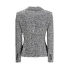 Dolce &amp; Gabbana grauer Fleece-Wollblazer