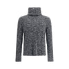 Dolce & Gabbana Gray Fleece Wool Turtleneck