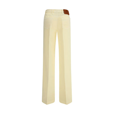 Etro Bicolor Cotton Straight-Leg Jeans