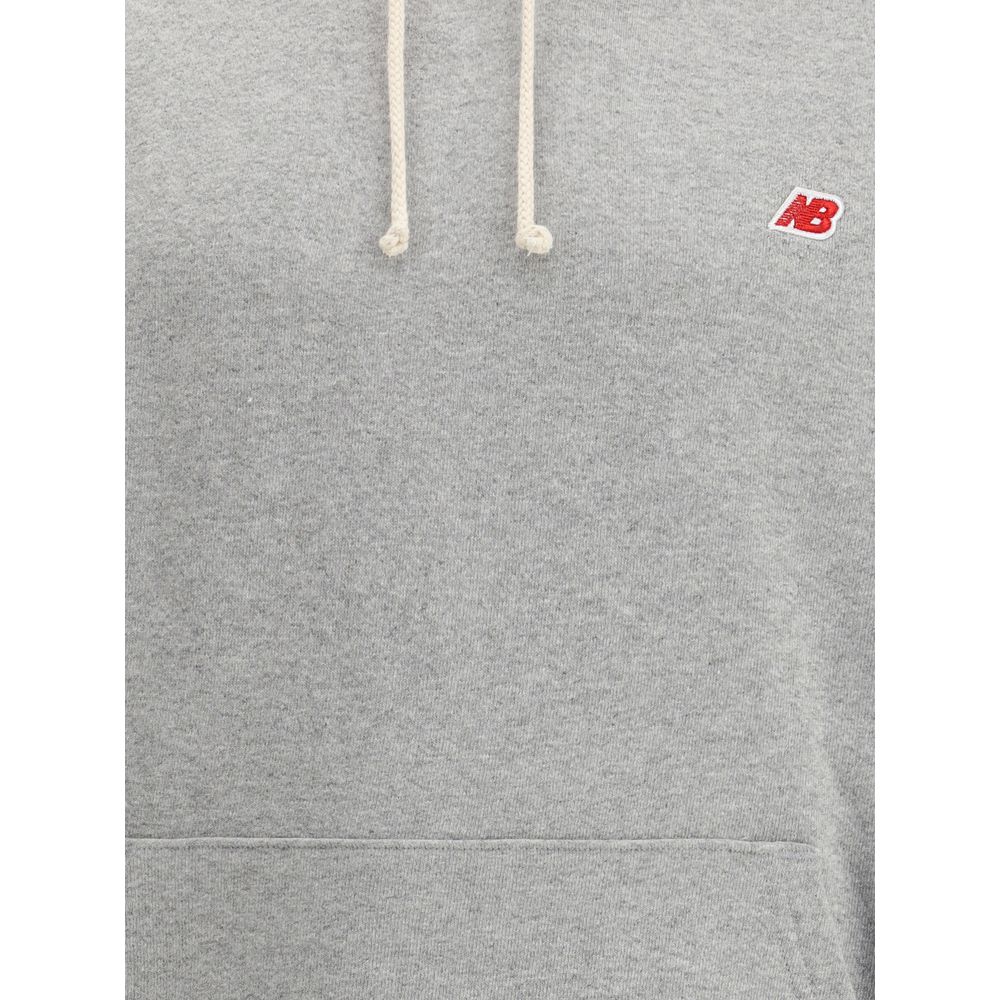 New Balance graues Baumwoll-Sweatshirt
