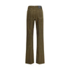 Saint Laurent Bicolor Cotton Casual Pants
