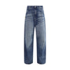 PDF Channel Blue Cotton Relaxed Fit Jeans