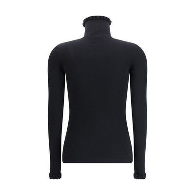 Valentino Black Fleece Wool Sweatshirt