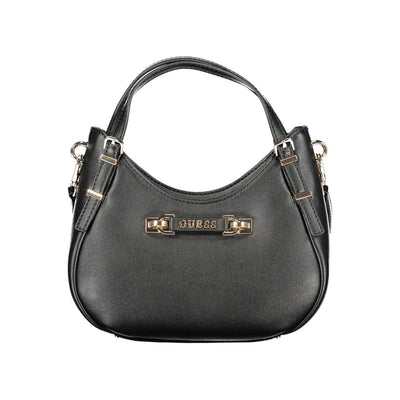 Guess Jeans Nero Poliuretano Women Handbag