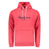 Pepe Jeans Red Cotton Men's Sweatshirt Hoodie