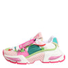 Dolce & Gabbana Multicolor Leather Airmaster Low Top Sneaker Shoes