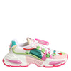 Dolce & Gabbana Multicolor Leather Airmaster Low Top Sneaker Shoes