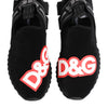 Dolce & Gabbana Black Grey Slip On Sorrento Sneakers Shoes