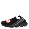 Dolce & Gabbana Black Grey Slip On Sorrento Sneakers Shoes