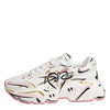 Dolce & Gabbana Multicolor Hand Painted DAYMASTER Sneaker Shoes