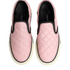 Dolce & Gabbana Pink Quilted Nylon Slip-On Sneaker Shoes