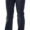 John Galliano Blue Washed Mid Waist Flared Denim Casual Pants Jeans