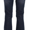 John Galliano Blue Washed Mid Waist Flared Denim Casual Pants Jeans