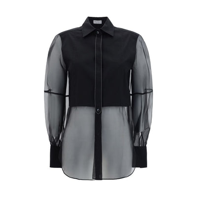 Brunello Cucinelli Schwarzes Baumwollhemd mit Muster