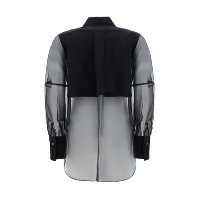 Brunello Cucinelli Schwarzes Baumwollhemd mit Muster