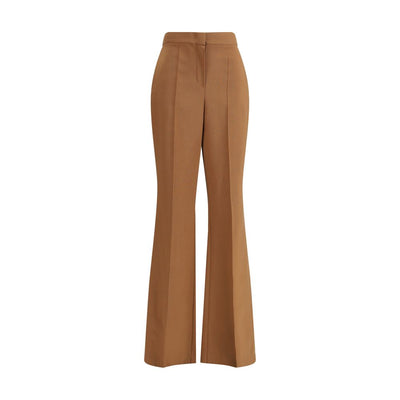 Fendi Brown Wool Flared Pants