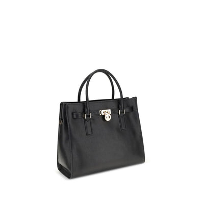 Michael Kors Black Calf Leather Bos Taurus Shoulder Bag