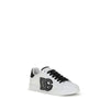 Dolce &amp; Gabbana Bos Taurus Low Top Sneakers aus weißem Kalbsleder