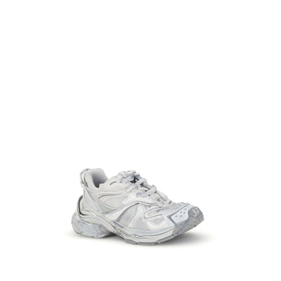 Balenciaga Silver Rubber Athletic Sneakers