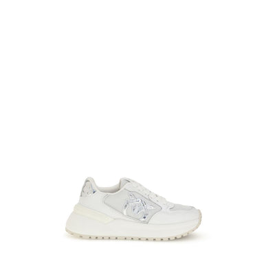 PINKO Bos Taurus Chunky Sneakers aus weißem Kalbsleder