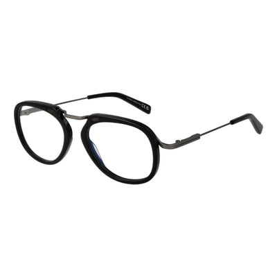 Ermenegildo Zegna Black Metal Glasses (Frames)