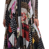 Dolce & Gabbana Multicolor Patchwork Floral Leopard Dress