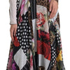 Dolce & Gabbana Multicolor Patchwork Floral Leopard Dress