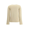 Valentino Cream Fleece Wool Sweatshirt