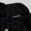 Dolce & Gabbana Cotton Black Leopard Long Sleeve Denim Jacket