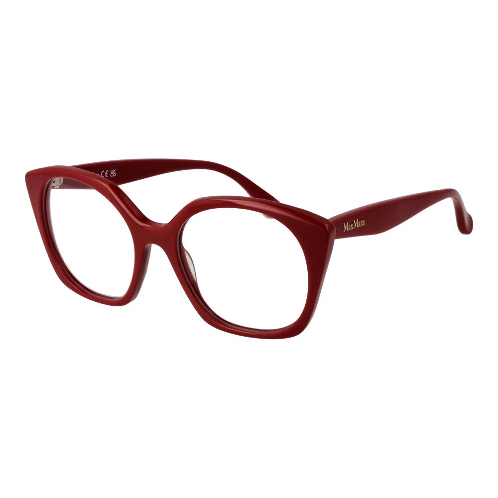 Max Mara rote Kunststoffbrille (Gestell)