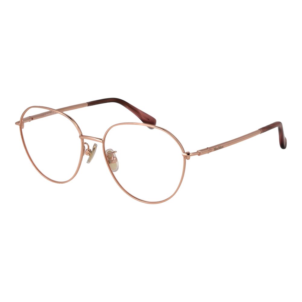 Max Mara Brille aus roségoldenem Metall (Gestell)