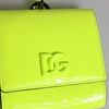 Dolce & Gabbana Yellow Green Bifold DG Logo Neck Strap Cardholder Wallet