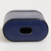 Dolce & Gabbana Blue Leather Logo Print Flip Holder Men Airpods Case