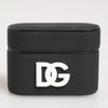 Dolce & Gabbana Black White Rubber Embossed Logo Accessory Airpods Case