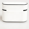Dolce & Gabbana White Black Rubber Logo Embossed Accessory Airpods Case