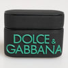 Dolce & Gabbana Black Mint Rubber Logo Embossed Accessory  Airpods Case