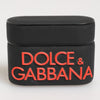 Dolce & Gabbana Black Orange Rubber Logo Embossed Accessory Airpods Case