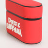 Dolce & Gabbana Red PVC DG Logo Embossed Men Flip Holder  Airpods Case
