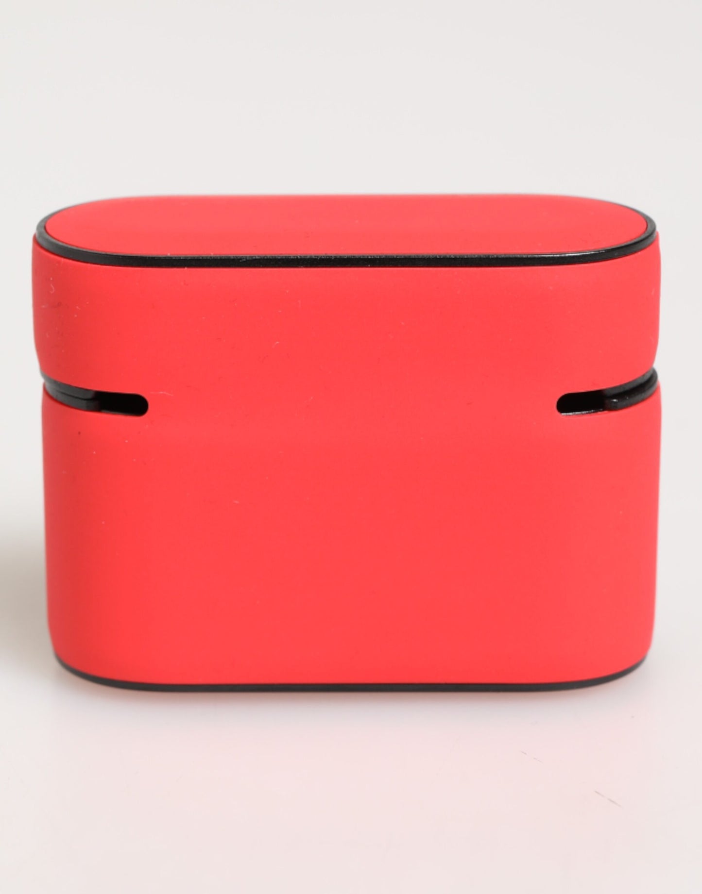 Dolce & Gabbana Red PVC DG Logo Embossed Men Flip Holder  Airpods Case