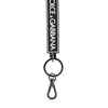 Dolce & Gabbana Black White DG Rubber Logo Silver Men's Holder Keyring