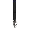 Dolce & Gabbana Black Blue DG Logo Polyester Brass Holder Keychain Keyring
