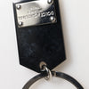 Dolce & Gabbana Black Sint Glass Plaque DG Logo Metal PlateKeychain Keyring