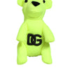 Dolce & Gabbana Neon Green Bear Embroidered Logo Men Keychain Clasp  Keyring